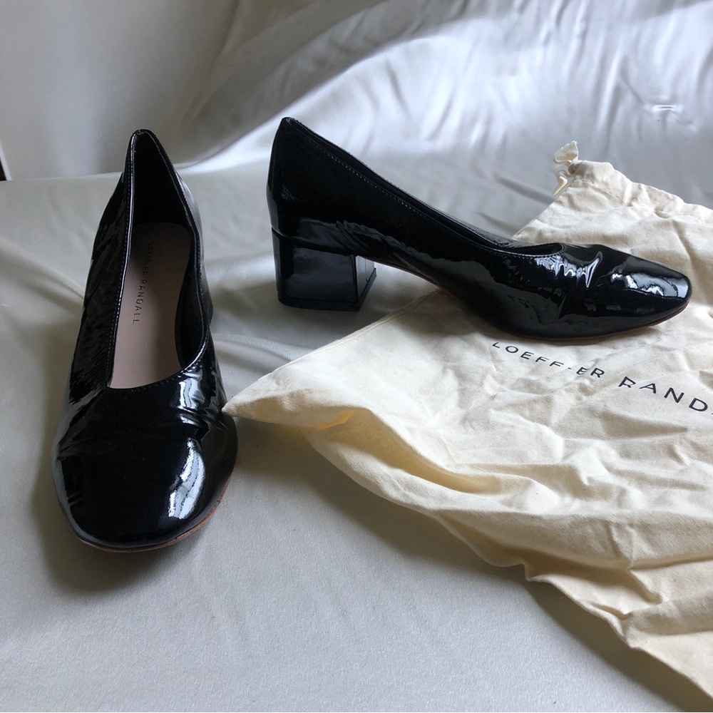 Loeffler Randall Patent Ballet Pump (Sz 7)